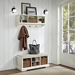 Crosley Brennan 2-piece Entryway Set - KF60001WH - The Home Selection