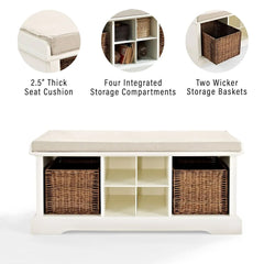 Crosley Brennan 2-piece Entryway Set - KF60001WH - The Home Selection