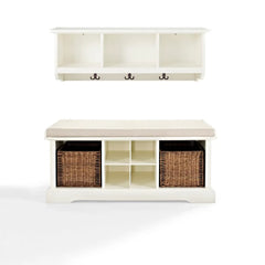 Crosley Brennan 2-piece Entryway Set - KF60001WH - The Home Selection