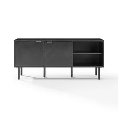 Crosley Brody Record Storage Sideboard - CF1144-BK - The Home Selection