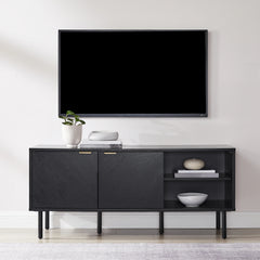 Crosley Brody Record Storage Sideboard - CF1144-BK - The Home Selection