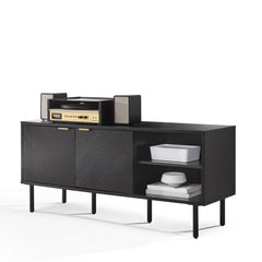 Crosley Brody Record Storage Sideboard - CF1144-BK - The Home Selection