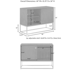 Crosley Byron Media Console - CF1142BR - The Home Selection