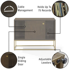 Crosley Byron Media Console - CF1142BR - The Home Selection