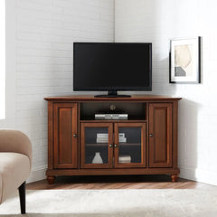 Crosley Cambridge Corner Tv Stand For 50+ Inch Tv - KF10006DMA - The Home Selection