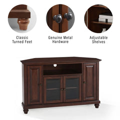 Crosley Cambridge Corner Tv Stand For 50+ Inch Tv - KF10006DMA - The Home Selection