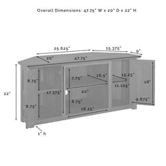 Crosley Camden 48" Corner Tv Stand - CF101248 - The Home Selection