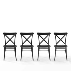 Crosley Camille 4-piece Metal Dining Chair Set - KF20030MB - The Home Selection