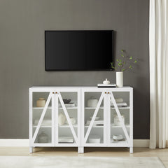 Crosley Cassai 2-piece Media Sideboard Cabinet Set - KF13133 - The Home Selection