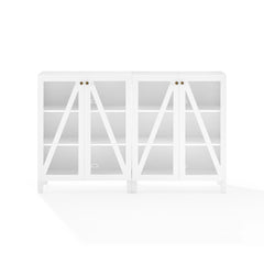 Crosley Cassai 2-piece Media Sideboard Cabinet Set - KF13133 - The Home Selection