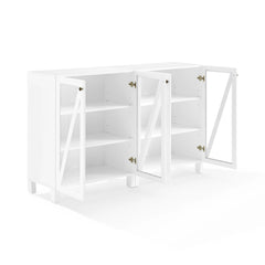 Crosley Cassai 2-piece Media Sideboard Cabinet Set - KF13133 - The Home Selection