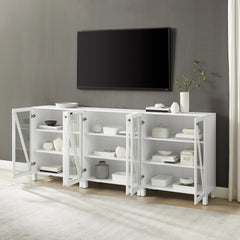 Crosley Cassai 3-piece Media Sideboard Cabinet Set - KF13134 - The Home Selection