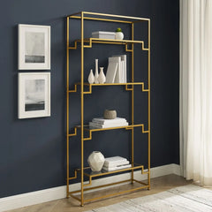 Crosley Celeste Etagere Bookcase - CF1411-GL - The Home Selection