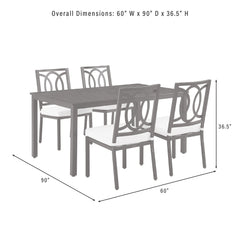 Crosley Chambers 5pc Outdoor Dining Set - KO60054MB-CR - The Home Selection