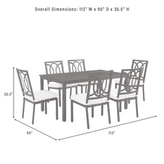 Crosley Chambers 7pc Outdoor Dining Set - KO60055MB-CR - The Home Selection