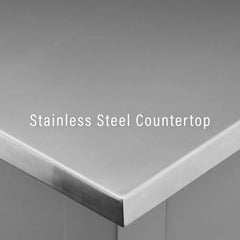Crosley Chloe Stainless Steel Top Kitchen Island/cart - CF3027SS-GY - The Home Selection