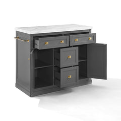 Crosley Claire Kitchen Island - KF30096WM-GY - The Home Selection