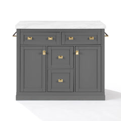 Crosley Claire Kitchen Island - KF30096WM-GY - The Home Selection