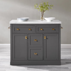 Crosley Claire Kitchen Island - KF30096WM-GY - The Home Selection