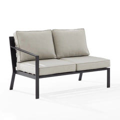 Crosley Clark Outdoor Sectional Left Side Loveseat - KO70370MB - The Home Selection