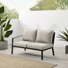 Crosley Clark Outdoor Sectional Left Side Loveseat - KO70370MB - The Home Selection