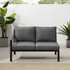Crosley Clark Outdoor Sectional Left Side Loveseat - KO70370MB - The Home Selection