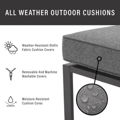 Crosley Clark Outdoor Sectional Left Side Loveseat - KO70370MB - The Home Selection