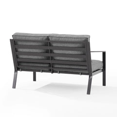 Crosley Clark Outdoor Sectional Left Side Loveseat - KO70370MB - The Home Selection