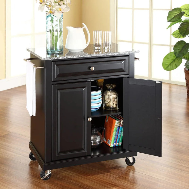 Crosley Compact Stone Top Kitchen Cart - KF30024E - The Home Selection