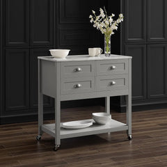 Crosley Connell Kitchen Island/cart - CF3036WM-GY - The Home Selection