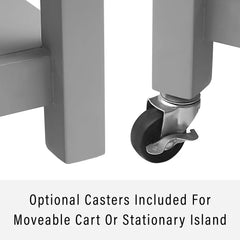 Crosley Connell Kitchen Island/cart - CF3036WM-GY - The Home Selection