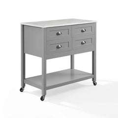 Crosley Connell Kitchen Island/cart - CF3036WM-GY - The Home Selection