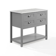 Crosley Connell Kitchen Island/cart - CF3036WM-GY - The Home Selection