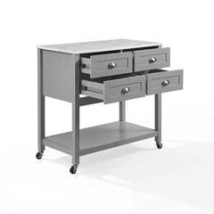 Crosley Connell Kitchen Island/cart - CF3036WM-GY - The Home Selection