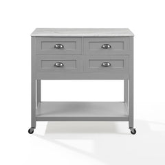 Crosley Connell Kitchen Island/cart - CF3036WM-GY - The Home Selection