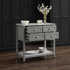 Crosley Connell Kitchen Island/cart - CF3036WM-GY - The Home Selection