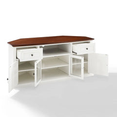 Crosley Corner Tv Stand For 65+ Inch Tv - CF1000260-WH - The Home Selection