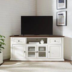 Crosley Corner Tv Stand For 65+ Inch Tv - CF1000260-WH - The Home Selection