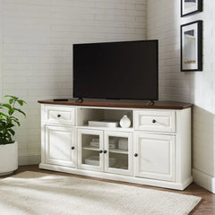 Crosley Corner Tv Stand For 65+ Inch Tv - CF1000260-WH - The Home Selection