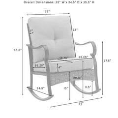 Crosley Dahlia 5pc Outdoor Chair Set W/ Fire Table - KO70354MB-TE - The Home Selection