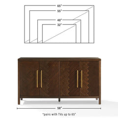 Crosley Darcy Sideboard - CF4216-BR - The Home Selection