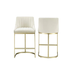 Crosley Esme 2-piece Counter Height Bar Stool Set - CF502826GL-CR - The Home Selection
