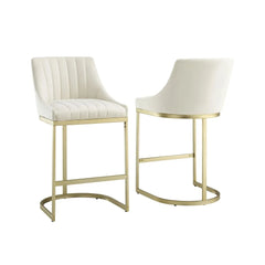 Crosley Esme 2-piece Counter Height Bar Stool Set - CF502826GL-CR - The Home Selection