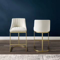 Crosley Esme 2-piece Counter Height Bar Stool Set - CF502826GL-CR - The Home Selection