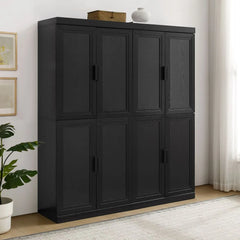Crosley Essen 2Pc Kitchen Pantry Storage Cabinet Set - KF33064BK - The Home Selection