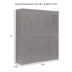 Crosley Essen 2Pc Kitchen Pantry Storage Cabinet Set - KF33064BK - The Home Selection