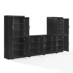 Crosley Essen 3-piece Entertainment Center - KF33019BK - The Home Selection