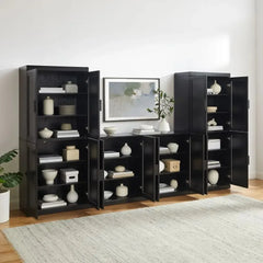 Crosley Essen 3-piece Entertainment Center - KF33019BK - The Home Selection