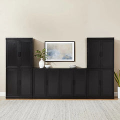 Crosley Essen 3-piece Sideboard And Pantry Set - KF33067BK - The Home Selection