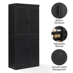 Crosley Essen Kitchen Pantry Storage Cabinet - KF33061BK - The Home Selection